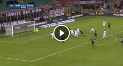 Gol di Bacca! Milan in vantaggio sul Cagliari! [VIDEO]