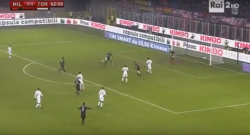 Gran gol di Bonaventura al volo! Il Milan passa in vantaggio sul Torino! [VIDEO]