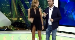 Incidente hot per la giornalista sportiva: si incastra l'anello e si vede tutto [VIDEO]