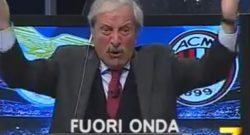Lazio-Milan 1-1, Crudeli impazzisce al gol di Suso ed esulta indicandosi le parti basse [VIDEO]