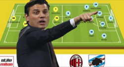 Milan-Sampdoria, le formazioni ufficiali: Montella stupisce tutti con i terzini e il regista!