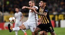 [ML] - AEK Atene-Milan, finalmente Bonucci: voti a confronto