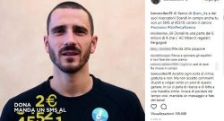 [CMM] - Bonucci insultato nel post per l'AIRC. La risposta è da applausi FOTO