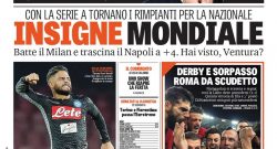[ML] - Gazzetta dello Sport: prima pagina del 19 novembre 2017