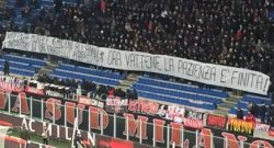 Milan, clima pesante per Donnarumma: striscione e cori durissimi dei tifosi