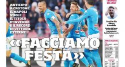 [ML] - Corriere dello Sport: prima pagina del 29 dicembre 2017