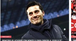 [CMM] - Siviglia, UFFICIALE: accordo con Montella. Il Milan risparmia: i dettagli. Subito il derby, poi Mou in Champions