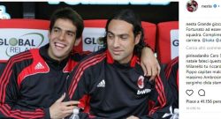 [CMM] - Milan, Nesta saluta Kakà: 'Fortunato a essere stato tuo compagno'
