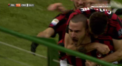 Milan-Cotrone, 1- 0: ha segnato Bonucci