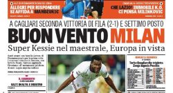 [ML] - Gazzetta dello Sport: prima pagina del 22 gennaio 2018