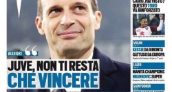 [ML] - TuttoSport: prima pagina del 22 gennaio 2018