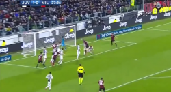 Gol dell'ex Leonardo Bonucci che esulta! Juventus 1 Milan 1 [VIDEO]
