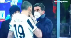 Aggressione ad un dirigente dell'Inter, Bonucci graziato dal Giudice Sportivo: arriva solo una multa per il difensore della Juve